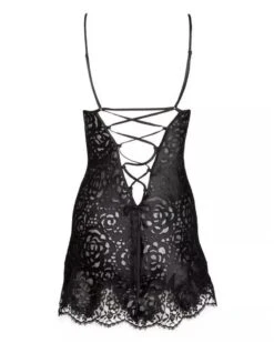 Babydoll Lise Charmel Dressing Floral (Noir) 7 Babydoll Lise Charmel Dressing Floral (Noir) -Aubade Lingerie Boutique babydoll lise charmel dressing floral noir 2
