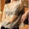 Blouse Lise Charmel Déesse En Glam (Or Glamour) -Aubade Lingerie Boutique blouse lise charmel deesse en glam or glamour