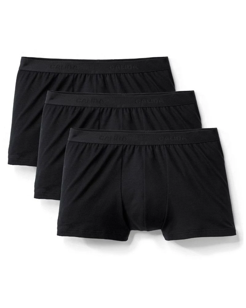 Boxer Calida Natural Benefit Noir (Lot De 3) 3 Boxer Calida Natural Benefit Noir (Lot De 3)