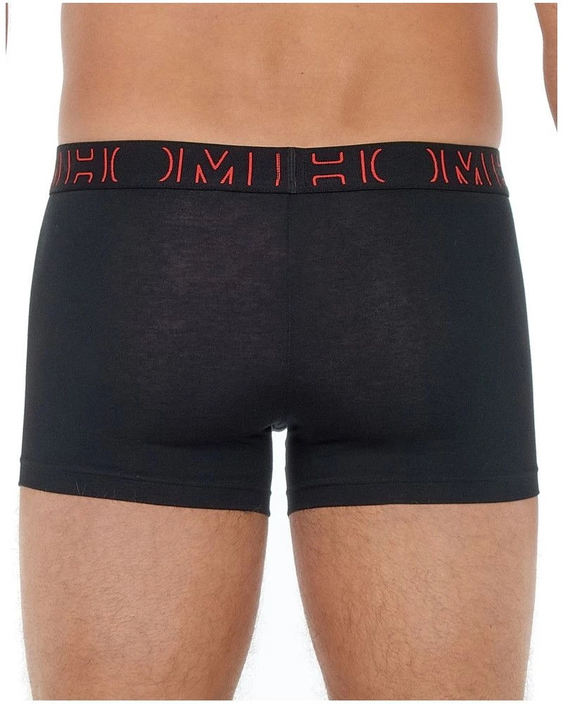 Boxer HOM Hiro Lot De 3 (Noir/Noir Imprimé/Rouge) 5 Boxer HOM Hiro Lot De 3 (Noir/Noir Imprimé/Rouge) – Image 3