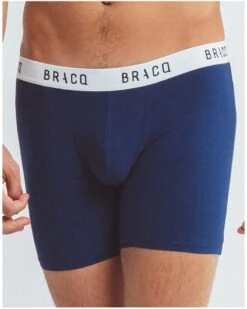Boxer Long Louisa Bracq Basic Range (Navy)