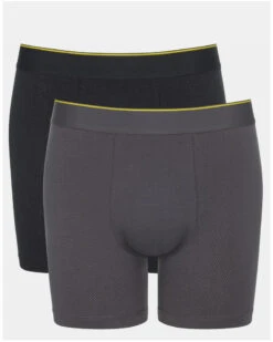 Boxer Long Sloggi EVER Airy Lot De 2 (Black Combination)