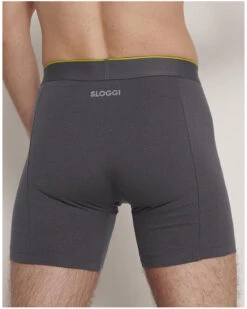 Boxer Long Sloggi EVER Airy Lot De 2 (Black Combination) -Aubade Lingerie Boutique boxer long sloggi ever airy lot de 2 black combination 4