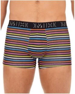Boxer Ron HOM Lot De 2 (Noir/Stripes) -Aubade Lingerie Boutique boxer ron hom lot de 2 noirstripes 4