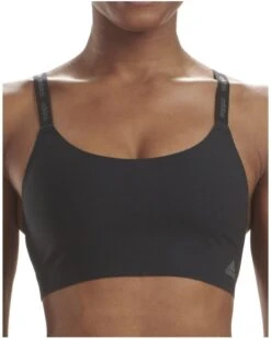 Brassière à Bretelles Réglables Adidas Micro Free Cut (Noir)