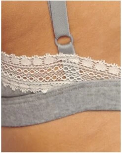 Brassière Sloggi GO Ribbed Coton Bio (Medium Grey Melange) -Aubade Lingerie Boutique brassiere sloggi go ribbed coton bio medium grey melange 2