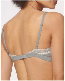 Brassière Sloggi GO Ribbed Coton Bio (Medium Grey Melange) -Aubade Lingerie Boutique brassiere sloggi go ribbed coton bio medium grey melange 3