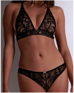 Brassière Triangle Aubade Coeur à Corps (Noir) -Aubade Lingerie Boutique brassiere triangle aubade coeur a corps noir 2