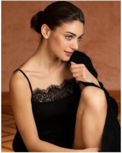 Caraco Bien-être Lise Charmel Plaisir Caresse (Noir) 12 Caraco Bien-être Lise Charmel Plaisir Caresse (Noir) -Aubade Lingerie Boutique caraco bien etre lise charmel plaisir caresse noir 3