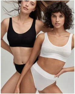 Culotte Haute Calida Elastic (Blanc) -Aubade Lingerie Boutique culotte haute calida elastic blanc 4