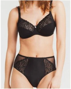 Culotte Taille Haute Louisa Bracq Electric Waves (Noir) -Aubade Lingerie Boutique culotte taille haute louisa bracq electric waves noir 2
