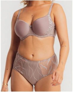 Culotte Taille Haute Louisa Bracq Julia (Taupe) 7 Culotte Taille Haute Louisa Bracq Julia (Taupe) -Aubade Lingerie Boutique culotte taille haute louisa bracq julia taupe 2