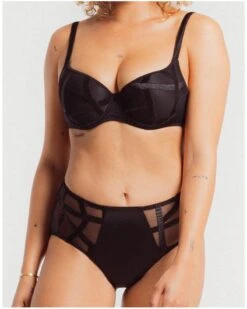 Culotte Taille Haute Louisa Bracq Série (Noir) -Aubade Lingerie Boutique culotte taille haute louisa bracq serie noir 2