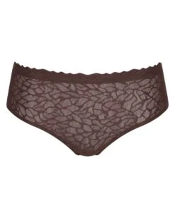 Culotte Taille Haute Sloggi Zero Feel Lace (Ebony Brown) -Aubade Lingerie Boutique culotte taille haute sloggi zero feel lace ebony brown 2