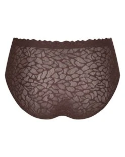 Culotte Taille Haute Sloggi Zero Feel Lace (Ebony Brown) -Aubade Lingerie Boutique culotte taille haute sloggi zero feel lace ebony brown 3