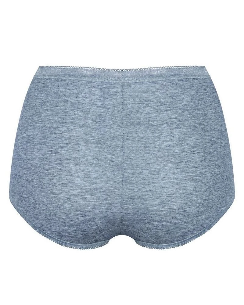 Culottes Maxi Sloggi Basic + (Lot De 4) (Gris) 6 Culottes Maxi Sloggi Basic + (Lot De 4) (Gris) – Image 4