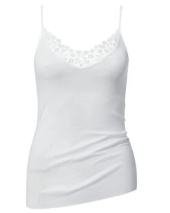 Débardeur Bretelles Spaghettis Calida Feminin Sense 100% Coton (Blanc) -Aubade Lingerie Boutique debardeur bretelles spaghettis calida feminin sense 100 coton blanc 4