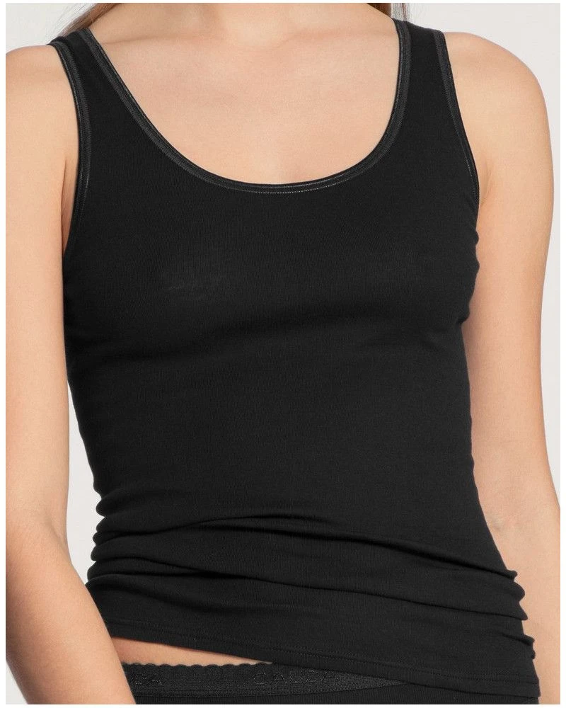 Débardeur Calida Hosen 100% Coton (Noir) 3 Débardeur Calida Hosen 100% Coton (Noir)