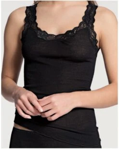Débardeur Calida Richesse Lace Laine & Soie (Noir)