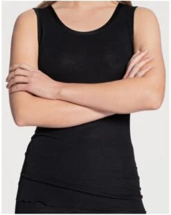 Débardeur Calida True Confidence Laine & Soie (Noir)