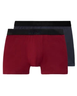 Duo Boxers Aubade Men Lot De 2 (Rouge/Marine)