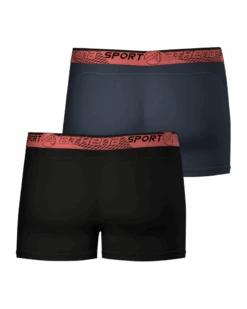 Lot De 2 Boxers Athena Running (Noir - Gris) -Aubade Lingerie Boutique lot de 2 boxers athena running noir gris 2