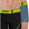 Lot De 2 Boxers Athena Sport Air Performance (Noir/Poivre)