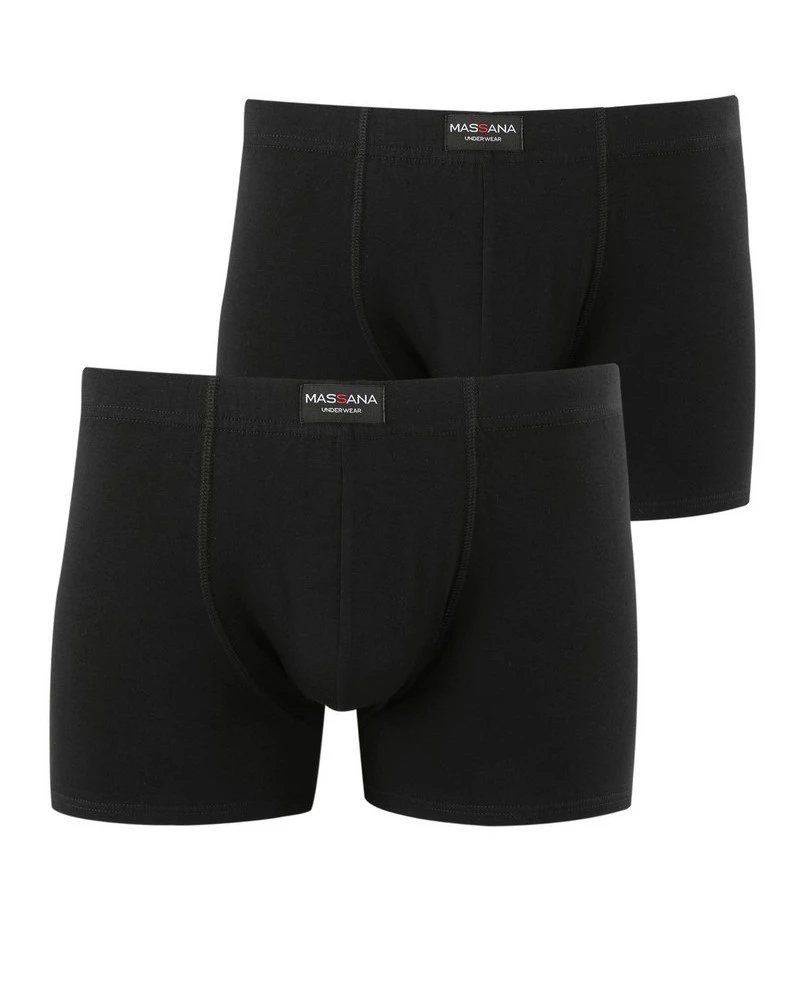 Lot De 2 Boxers Massana Ceinture Enrobée (Noir) 3 Lot De 2 Boxers Massana Ceinture Enrobée (Noir)