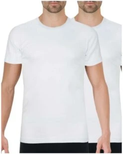Lot De 2 T-shirts Col Rond Athena 100% Coton Bio (Blanc)