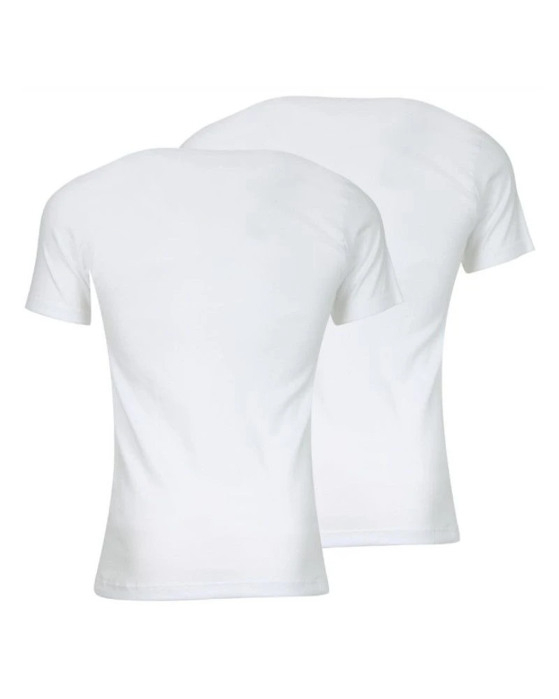 Lot De 2 T-shirts Col Rond Athena 100% Coton Bio (Blanc) 6 Lot De 2 T-shirts Col Rond Athena 100% Coton Bio (Blanc) – Image 4