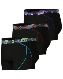 Lot De 3 Boxers Athena Training (Noir Imprimé) -Aubade Lingerie Boutique lot de 3 boxers athena training noir imprime 2
