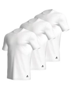 Lot De 3 T-shirt Adidas 100% Cotton (Blanc)