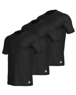 Lot De 3 T-shirt Adidas 100% Cotton (Noir)