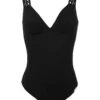Maillot De Bain Une Pièce Nageur Maintien Ouvert Lise Charmel Ajourage Couture (Noir)