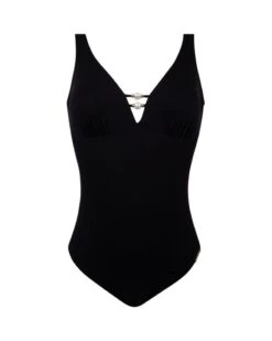 Maillot De Bain Une Pièce Nageur Maintien Ouvert Lise Charmel Perles Nacrées (Noir)
