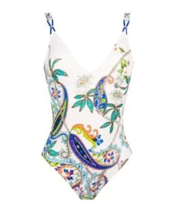 Maillot De Bain Une Pièce Sans Armature Lise Charmel Odyssée Cashmer (Bleu Cashmer)