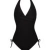 Maillot De Bain Une Pièce Tour De Cou Antigel La Chiquissima (Noir)