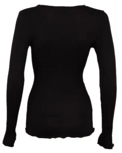 Maillot De Corps Col Rond Laine & Soie Oscalito 3446R (Noir) -Aubade Lingerie Boutique maillot de corps col rond laine soie oscalito 3446r noir 4