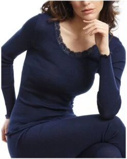 Maillot De Corps Manches Longues Oscalito 3416 (Bleu)