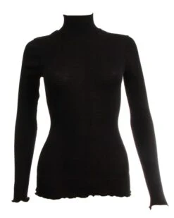 Pull Col Cheminée Laine & Soie Oscalito 3429 (Noir) 9 Pull Col Cheminée Laine & Soie Oscalito 3429 (Noir) -Aubade Lingerie Boutique pull col cheminee laine soie oscalito 3429 noir 2