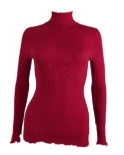 Pull Col Cheminée Oscalito 3429 (rouge)