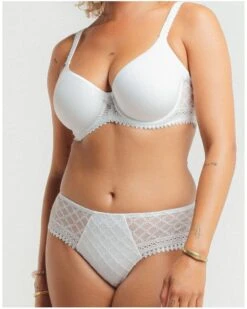 Shorty Louisa Bracq Paco (Blanc) -Aubade Lingerie Boutique shorty louisa bracq paco blanc 2