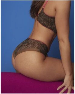 Shorty Prima Donna Twist Café Plume (Cheetah) -Aubade Lingerie Boutique shorty prima donna twist cafe plume cheetah 2