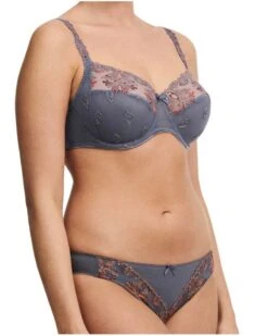 Slip Chantelle Champs-Elysées (Slate Grey) 10 Slip Chantelle Champs-Elysées (Slate Grey) -Aubade Lingerie Boutique slip chantelle champs elysees slate grey 2
