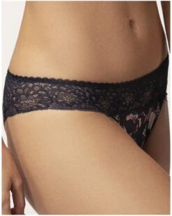 Slip Empreinte Eden (Indigo) -Aubade Lingerie Boutique slip empreinte eden indigo 1