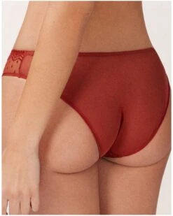 Slip Empreinte Ellen (Rouge Toscan) -Aubade Lingerie Boutique slip empreinte ellen rouge toscan 2