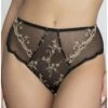 Slip Haut Lise Charmel Déesse En Glam (Or Glamour) -Aubade Lingerie Boutique slip haut lise charmel deesse en glam or glamour