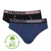 Slip Midi GO ABC Natural Sloggi For Men Lot De 2 (Blue-Dark Comb) -Aubade Lingerie Boutique slip midi go abc natural sloggi for men lot de 2 blue dark comb