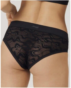 Slip Midi Sloggi GO Allround Lace (Noir) -Aubade Lingerie Boutique slip midi sloggi go allround lace noir 1