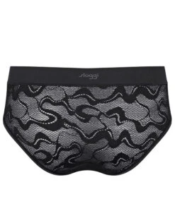 Slip Midi Sloggi GO Allround Lace (Noir) -Aubade Lingerie Boutique slip midi sloggi go allround lace noir 3
